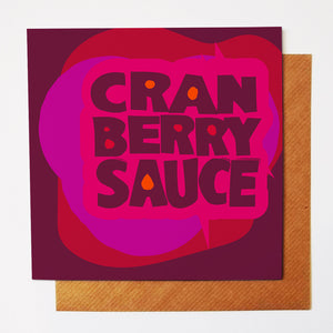 Cranberry Sauce greetings card